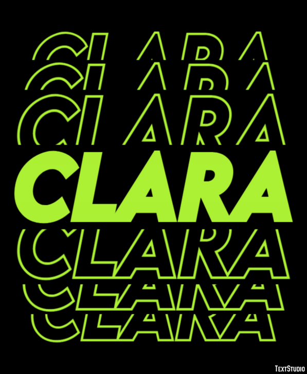 Clara Efekt tekstowy