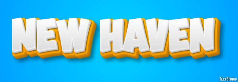 New Haven Эффект текста