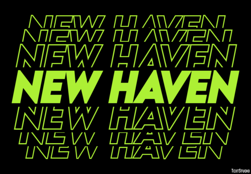 New Haven Efekt tekstowy