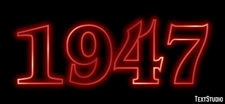 1947 Texteffekt