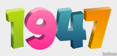 1947 Texteffekt