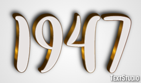 1947 Tekst Effect