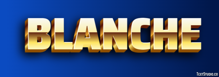 Blanche Text effect