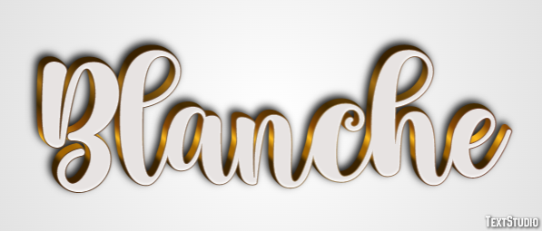 Blanche Text effect