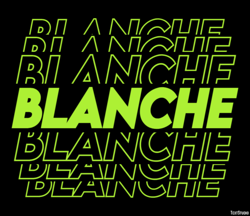 Blanche Text Effect