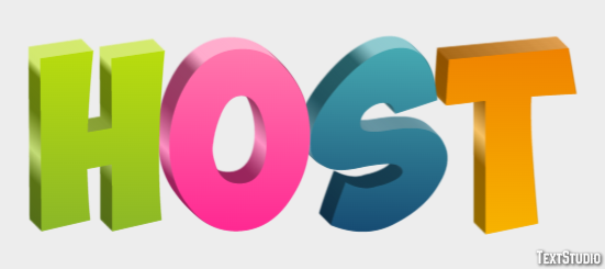 Host Text Effect