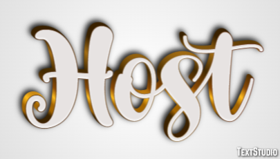Host Text Effect