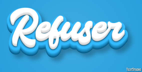 Refuser Effet de Texte