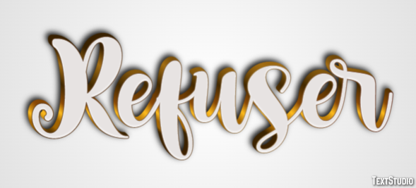 Refuser Effet de Texte