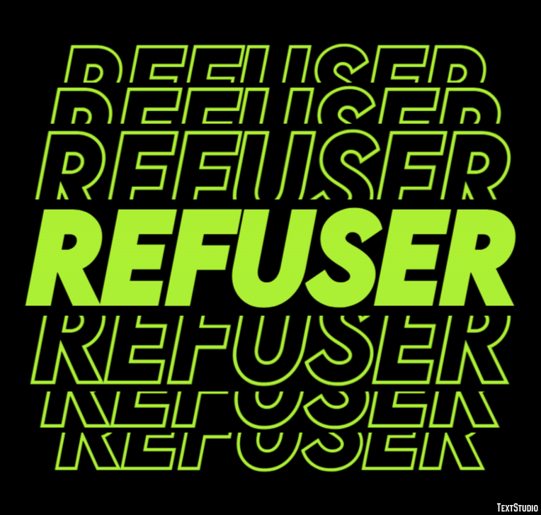 Refuser Effet de Texte
