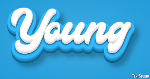 Young Efecto de Texto