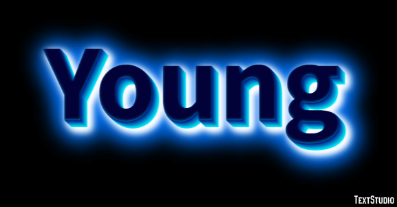 Young Efecto de Texto