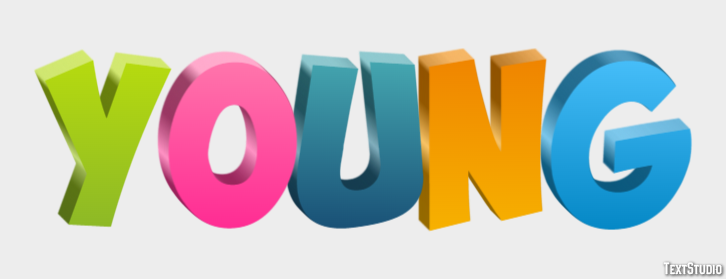 Young Efecto de Texto