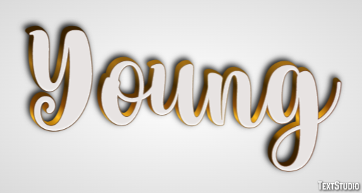 Young Efecto de Texto