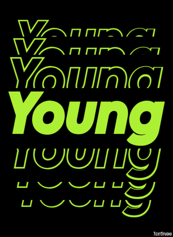 Young Efecto de Texto