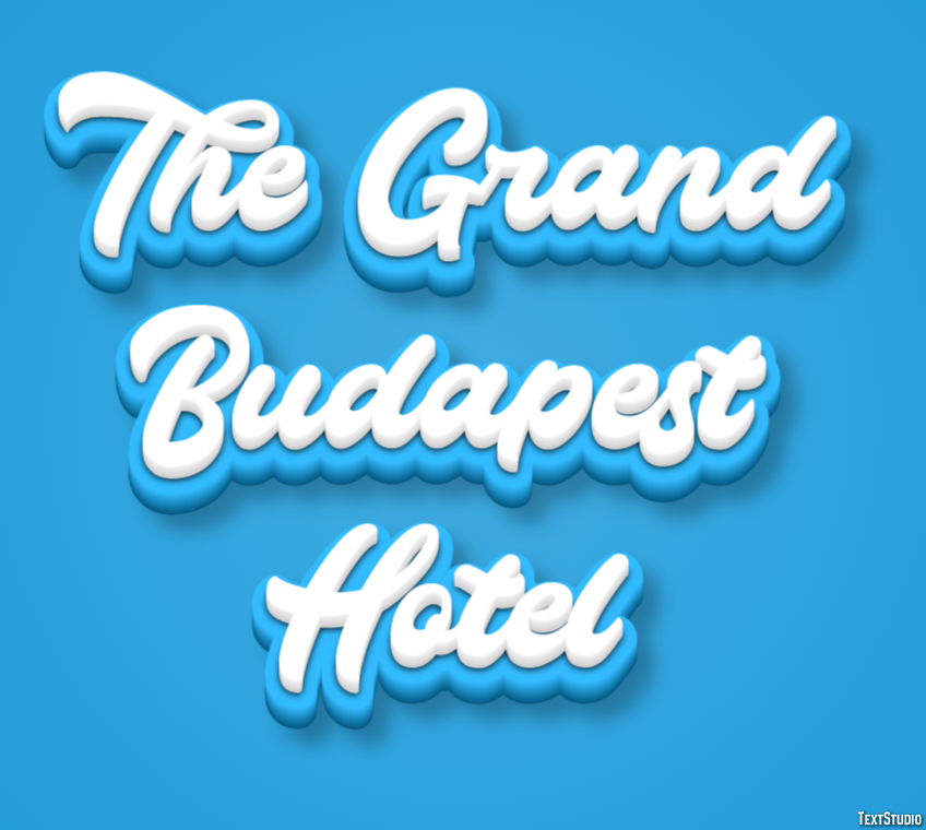 The Grand Budapest Hotel Text Effect