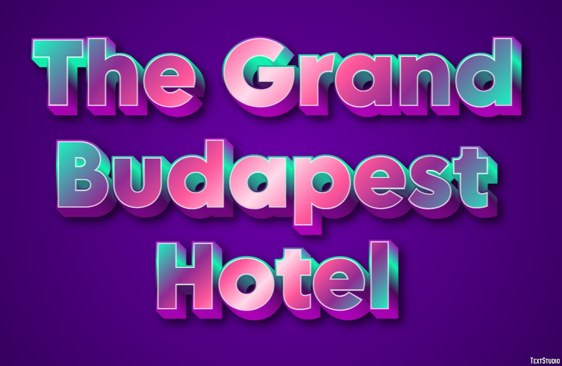 The Grand Budapest Hotel Text Effect