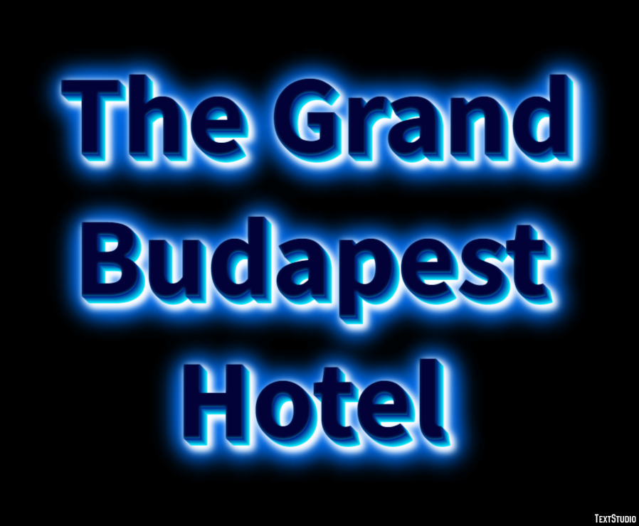 The Grand Budapest Hotel Texteffekt