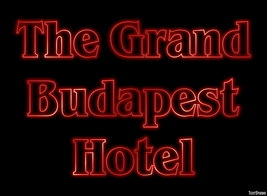 The Grand Budapest Hotel Text Effect