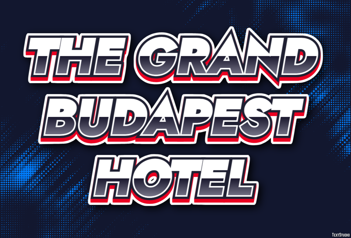 The Grand Budapest Hotel Texteffekt