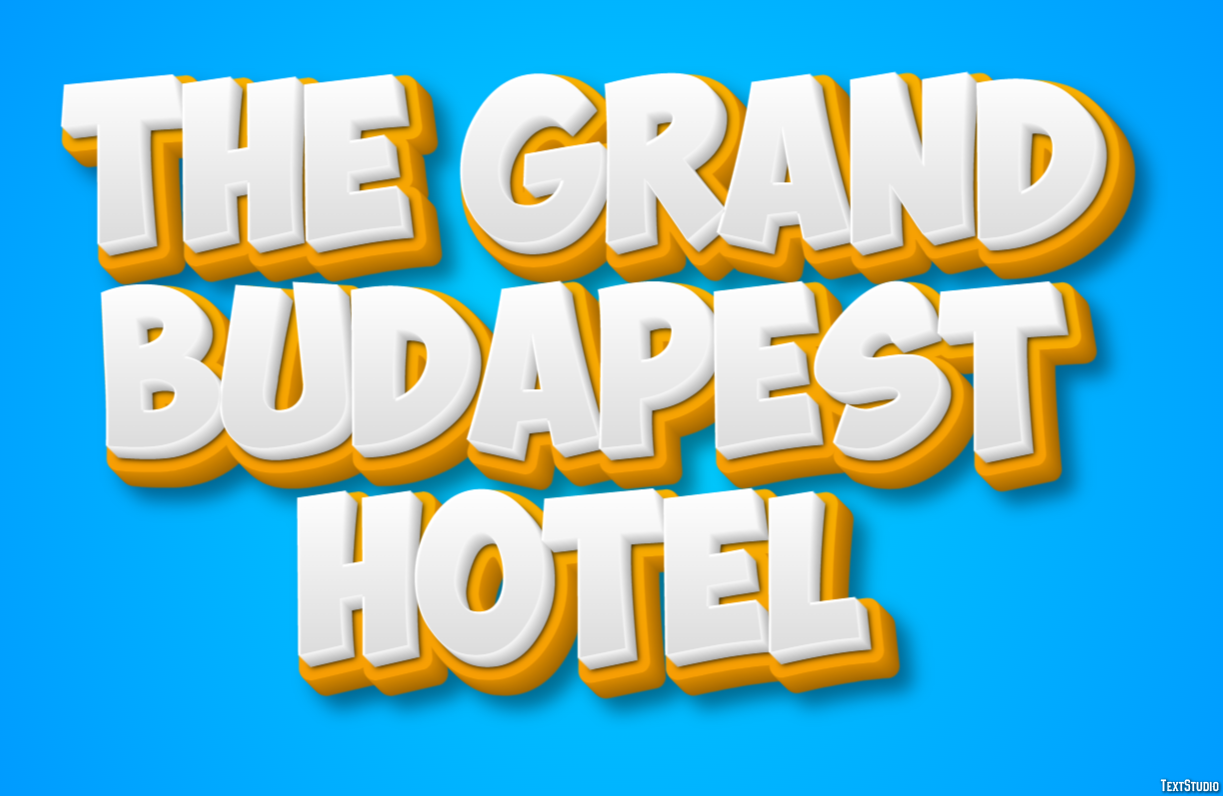 The Grand Budapest Hotel Text Effect