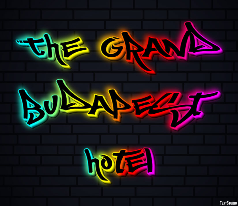 The Grand Budapest Hotel Text Effect