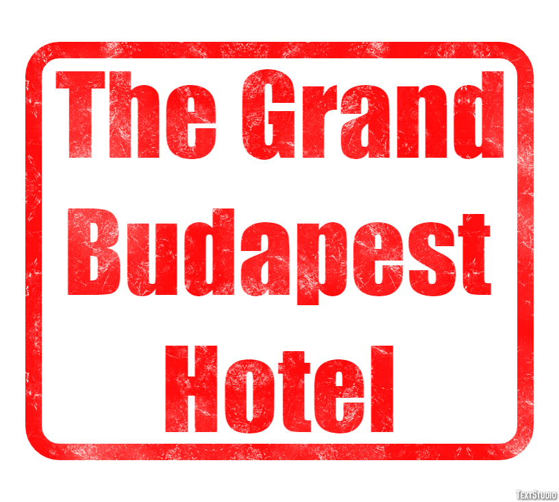 The Grand Budapest Hotel Texteffekt