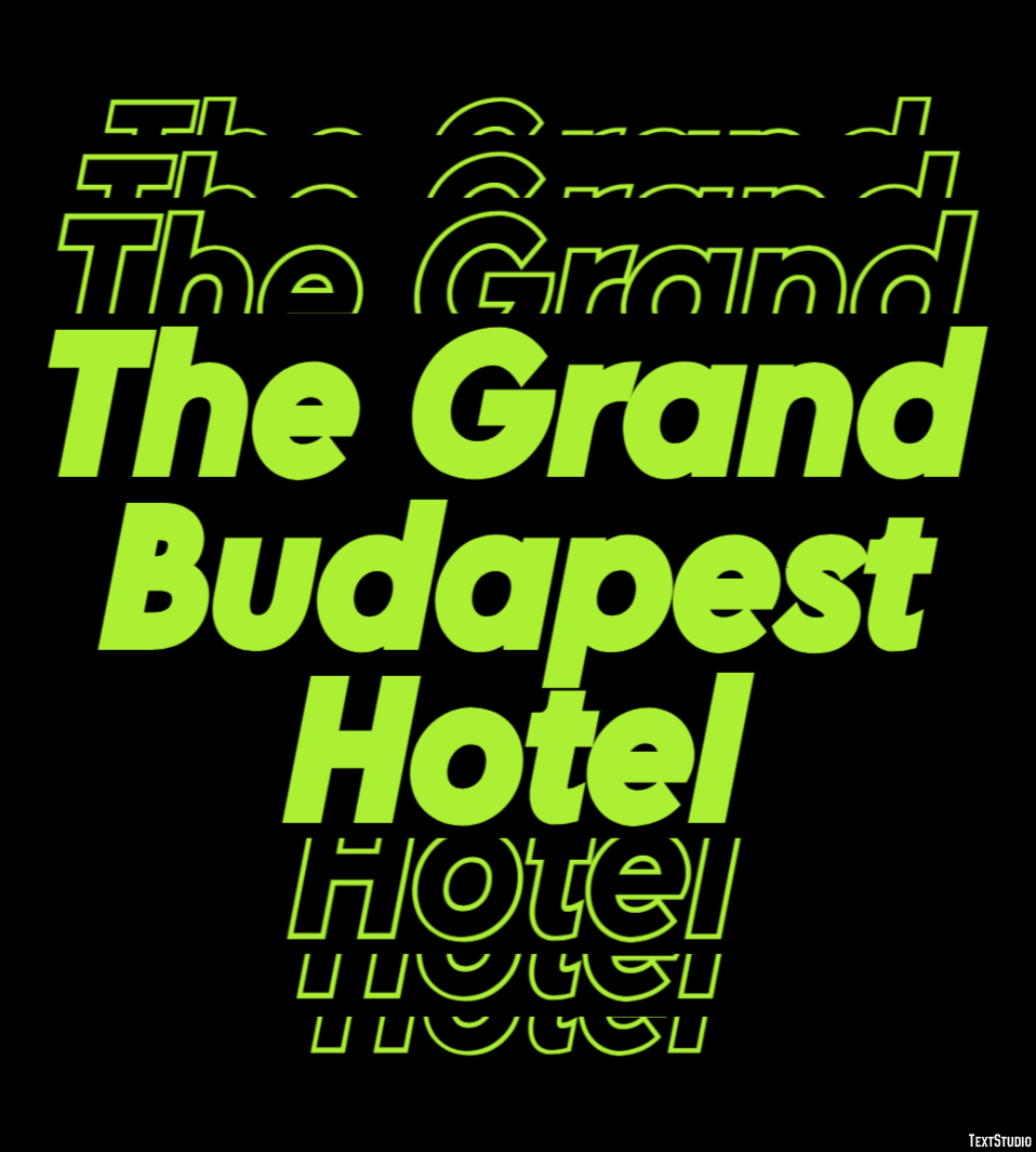The Grand Budapest Hotel Text Effect