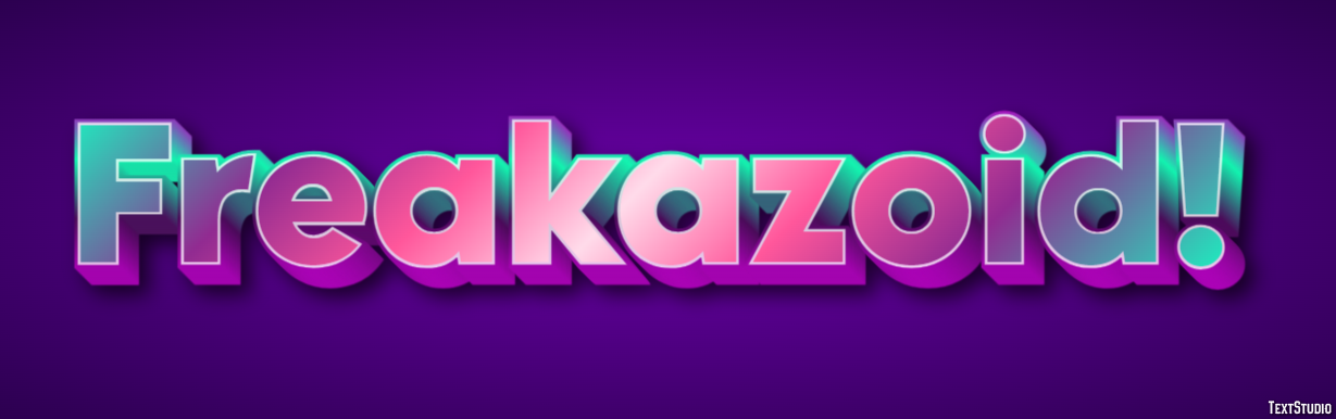 Freakazoid! Text Effect