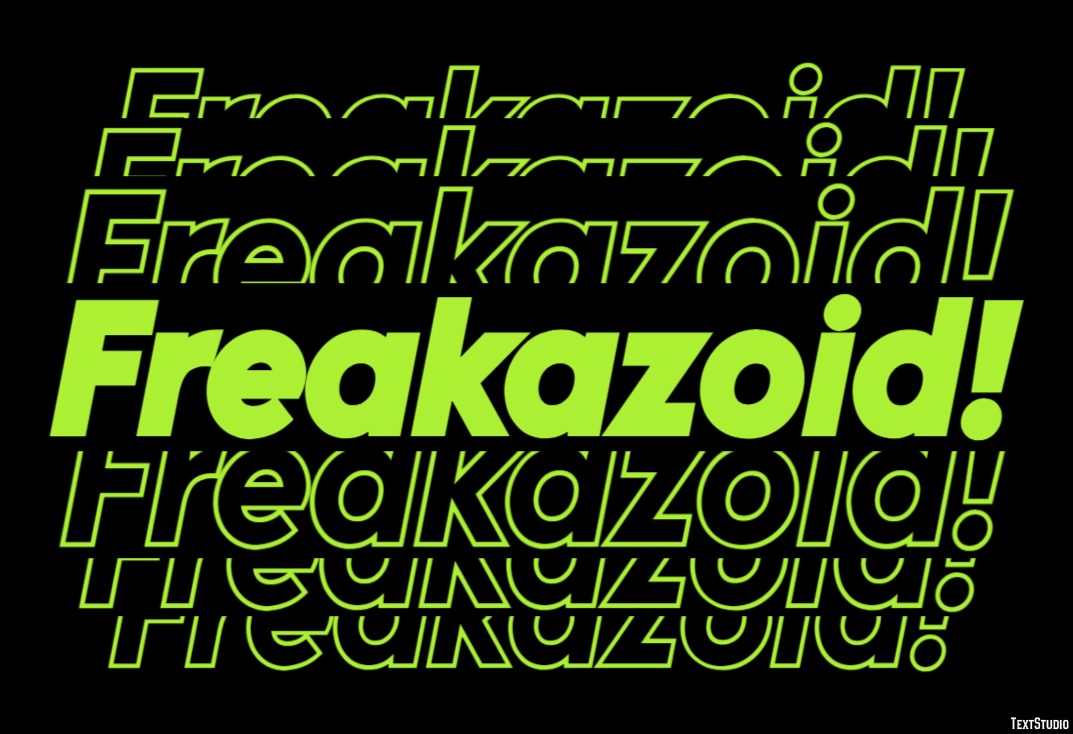 Freakazoid! Efecto de Texto