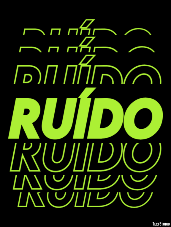 Ruído Effetto testo