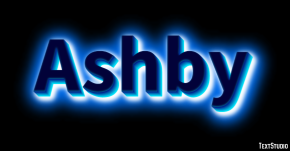Ashby Efeito de texto
