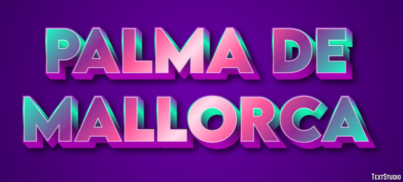 Palma de Mallorca Effetto testo