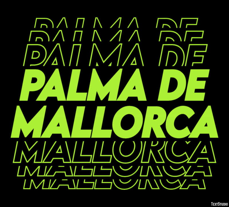 Palma de Mallorca Effetto testo