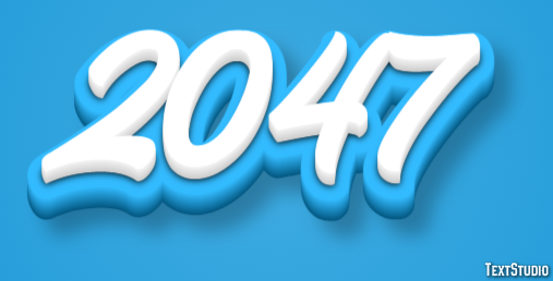 2047 Text Effect