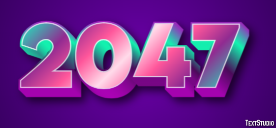 2047 Text Effect