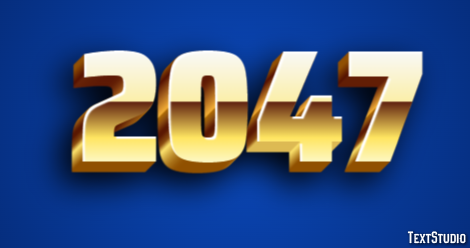 2047 Text Effect