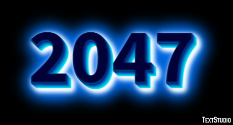 2047 Text Effect
