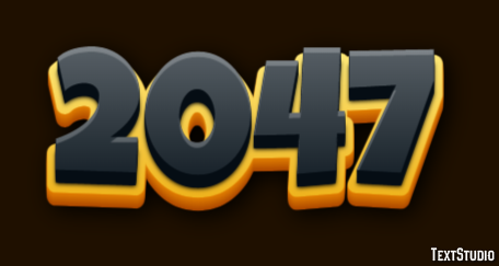 2047 Text Effect