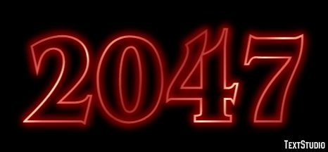 2047 Text Effect