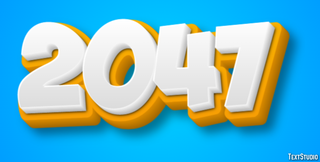 2047 Text Effect