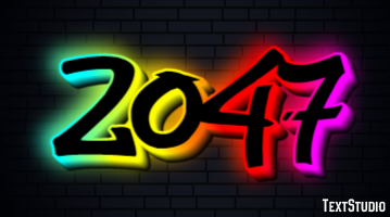 2047 Text Effect