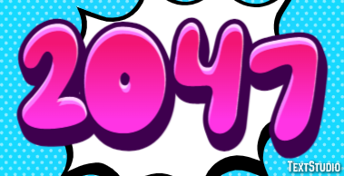 2047 Text Effect
