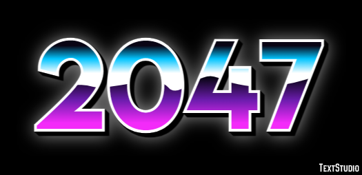 2047 Text Effect