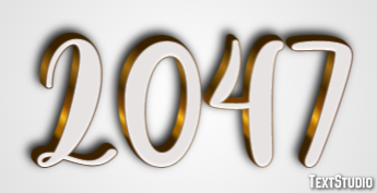 2047 Text Effect