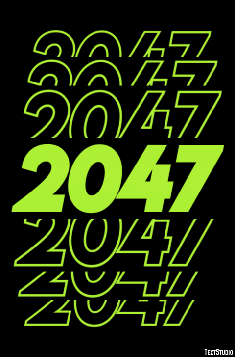 2047 Text Effect