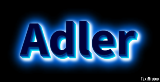 Adler テキスト効果