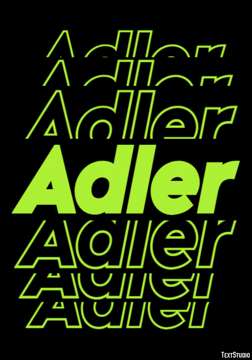 Adler Texteffekt