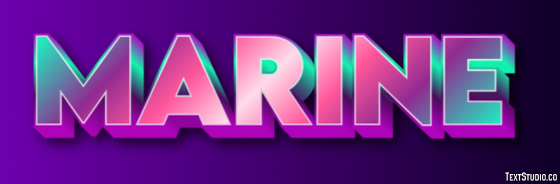 Marine Text Effect