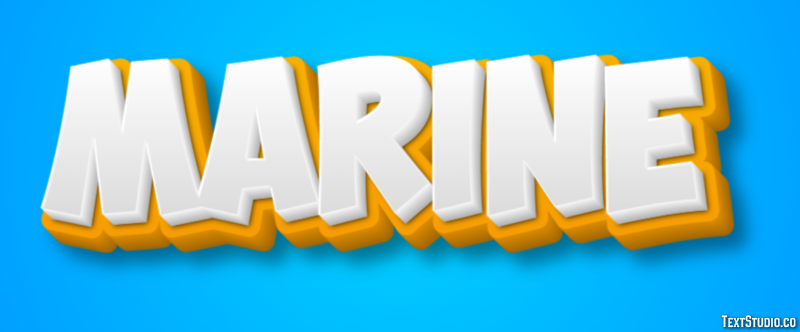 Marine Text Effect